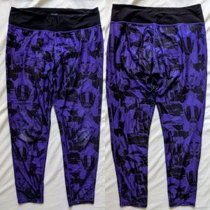 Vogo Athletica Abstract Purple Print Yoga Leggings